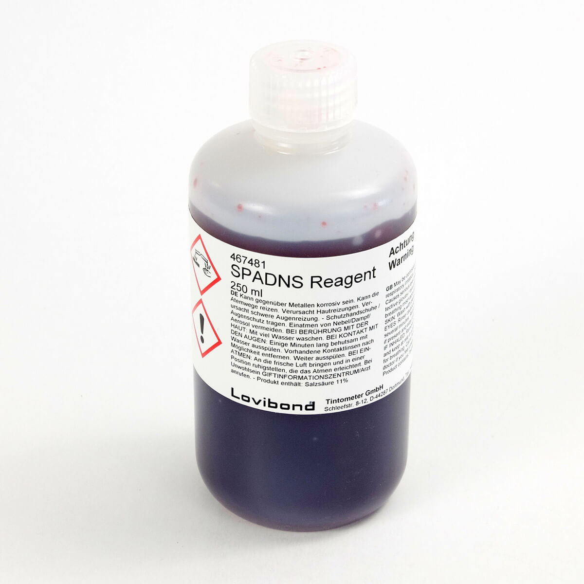 محلول ریجنت کلراید نمایندگی LOVIBOND لاویباند (آکوالیتیک)250 میلی لیتر  کد 467481