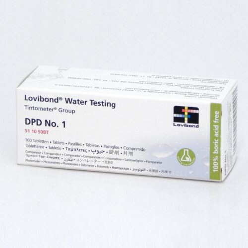 قرص اندازه گیری کلر (DPD No.1 )  نمایندگی LOVIBOND  لاویباند (آکوالیتیک)  100 عددی کد511050BT