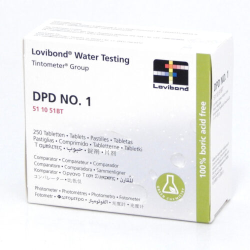 قرص اندازه گیری کلر (DPD No.1 ) بسته 250 عددی نمایندگی LOVIBOND لاویباند (آکوالیتیک)  کد511051BT