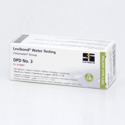 قرص اندازه گیری کلر ترکیبی (DPD No.3 ) نمایندگی LOVIBOND لاویباند (آکوالیتیک)   100 عددی کد511080BT