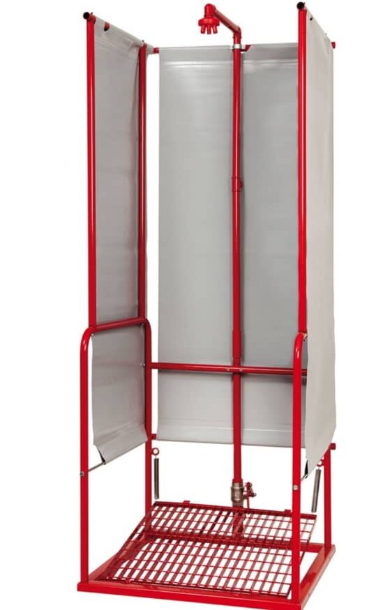 دوش اضطراری با پلتفرم و باکس مدل RTA451 طرح نمایندگی تاف TOF